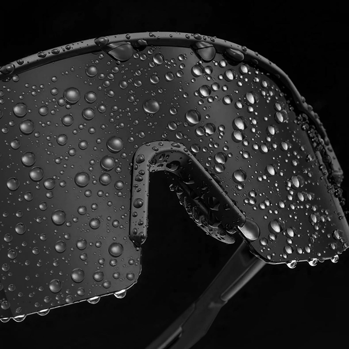 Rockbros Polariserede cykelbriller med UV-beskyttelse og korrigerende indlæg 14120008006 Grå linser - sort