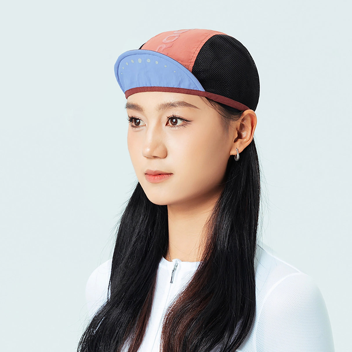 Rockbros cykelhat med hjelmvisør - rød