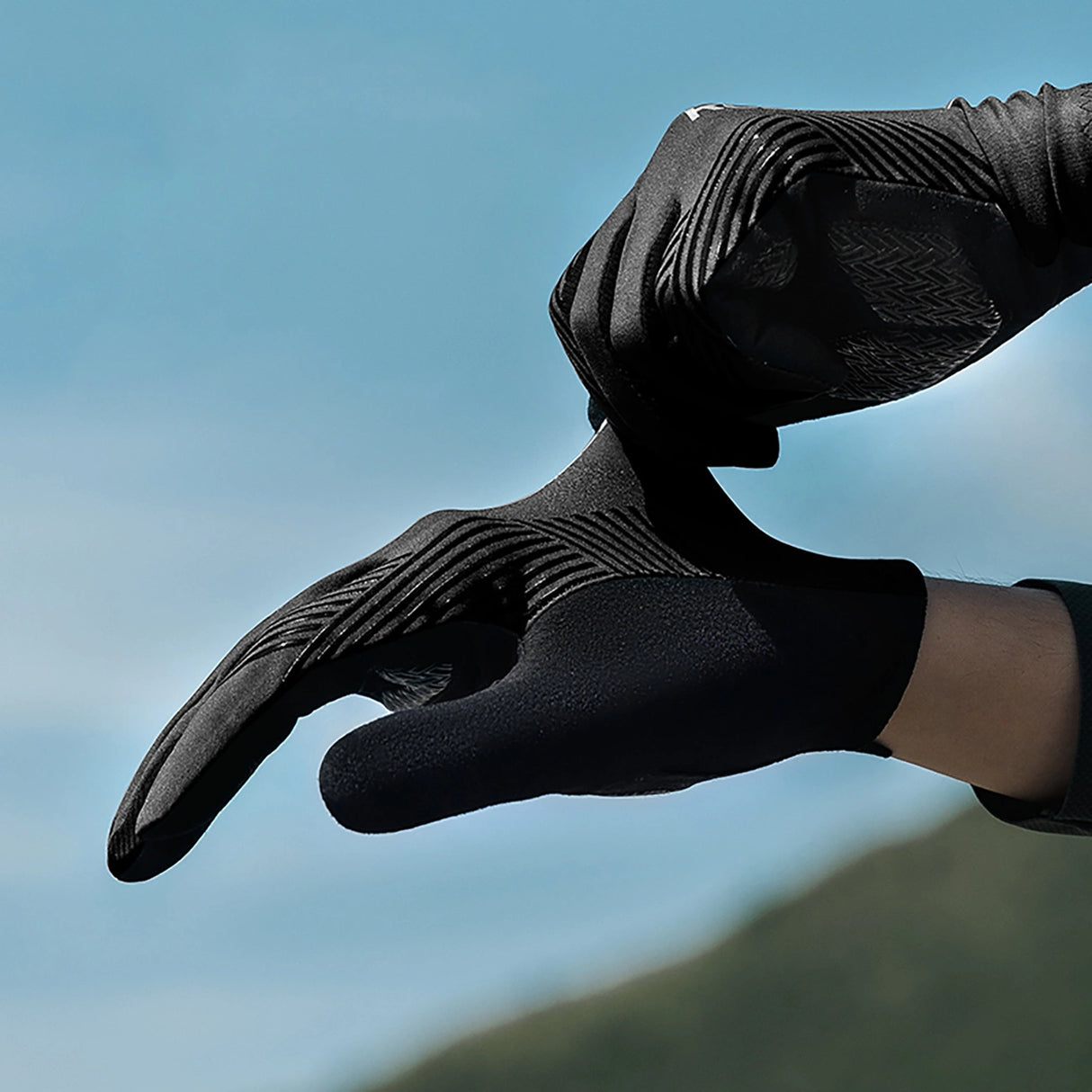 Rockbros cykelhandsker forår/sommer/høst, fuld, størrelse: S - sort