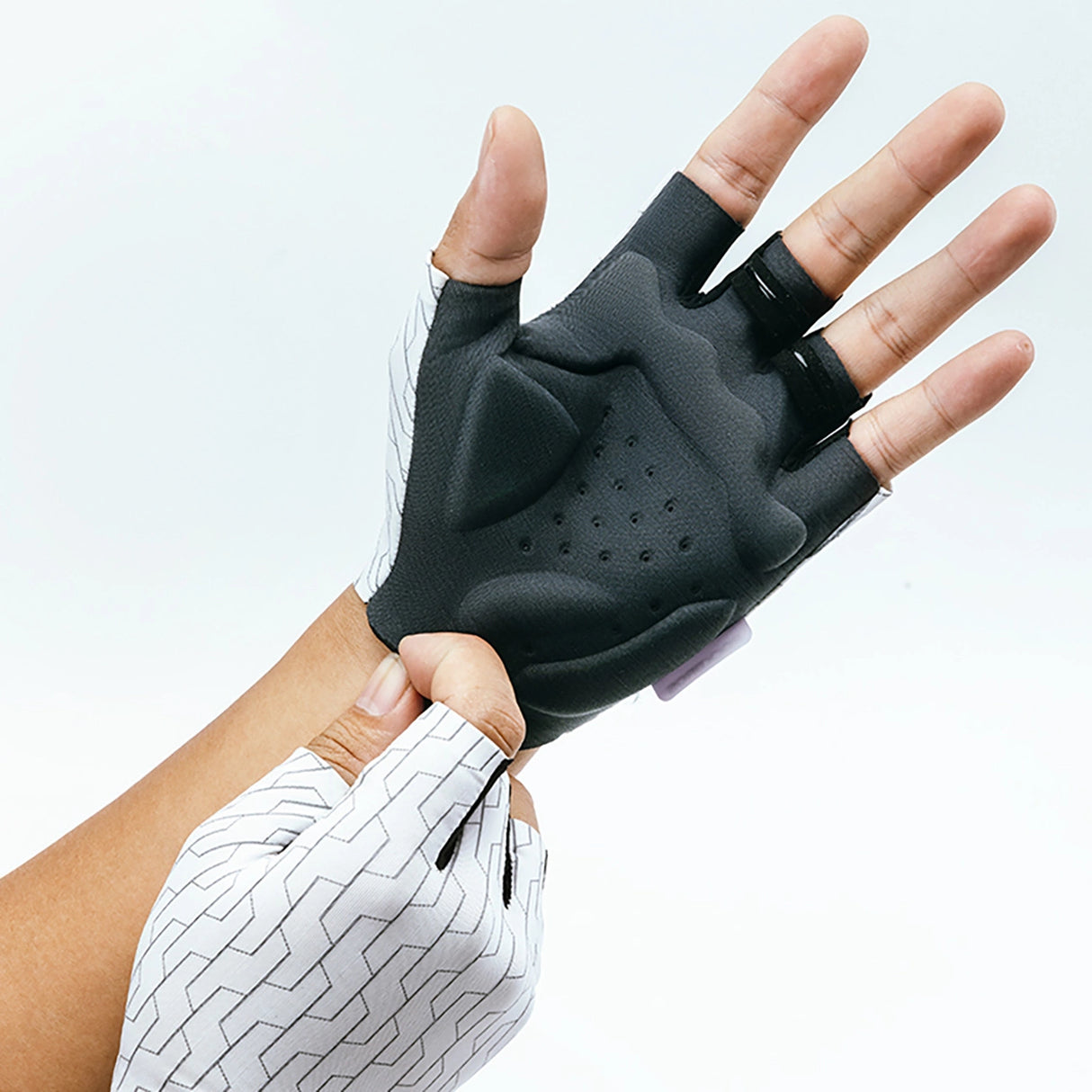 Rockbros MTB-cykelhandsker størrelse: XL - hvid og sort