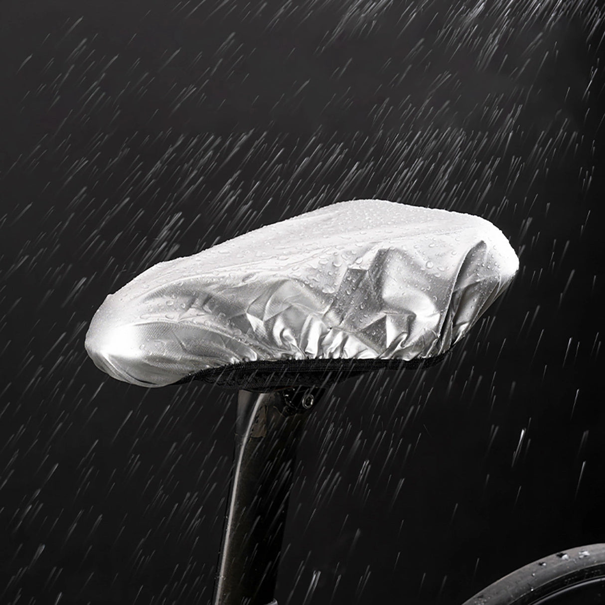 Rockbros-dæksel for cykelsæde-pude størrelse L - grå