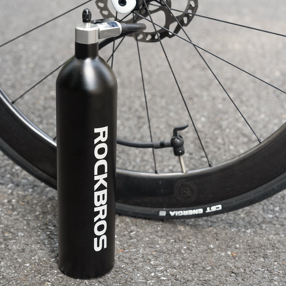 Rockbros Tubeless Tire Inflator 200 PSI 1.2l - Black