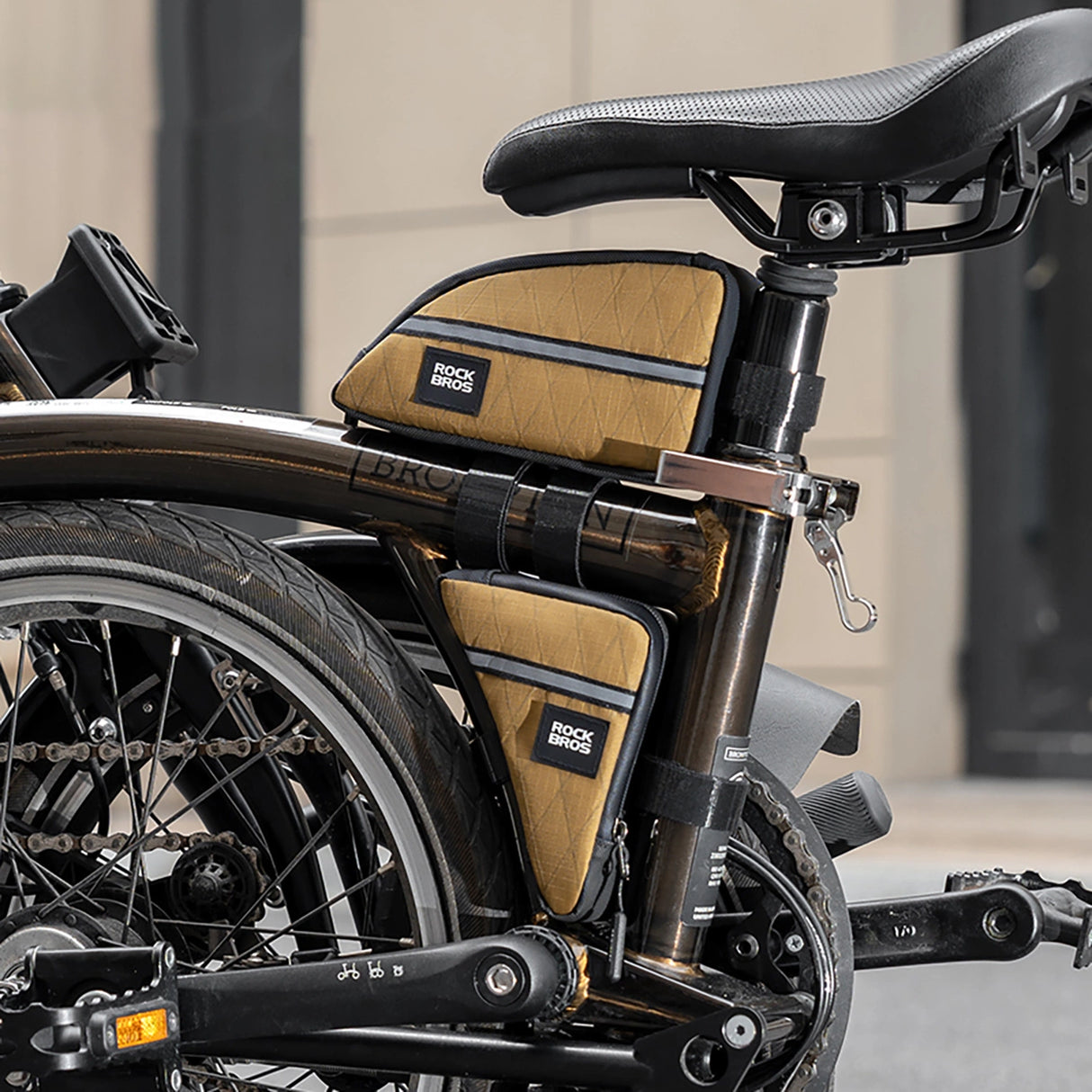 Rockbros Triangle Bike Frame Bag 0,3l - Brunt