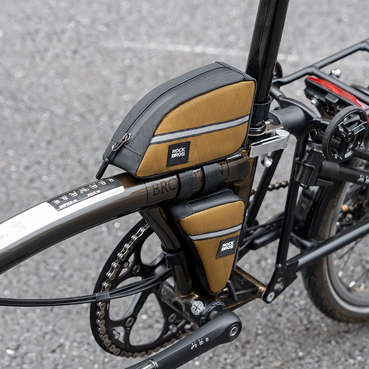 Rockbros Triangle Bike Frame Bag 0,3l - Brunt