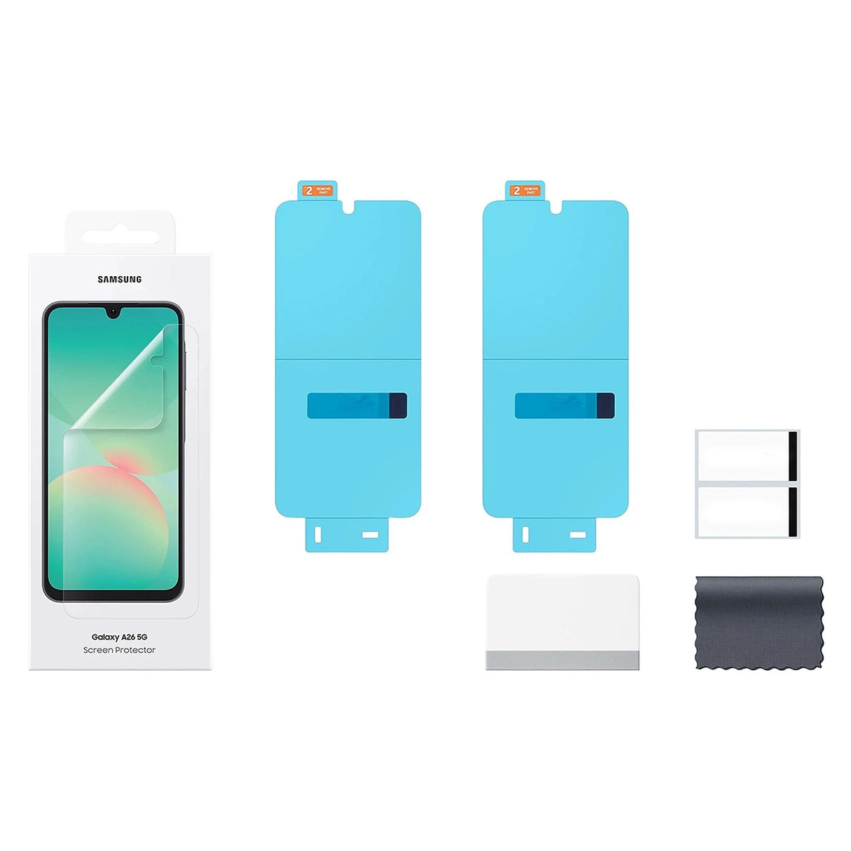 Samsung Screen Protector EF-UA266CTEGWW beskyttelsesfolie til Samsung Galaxy A26 5G-skærmen