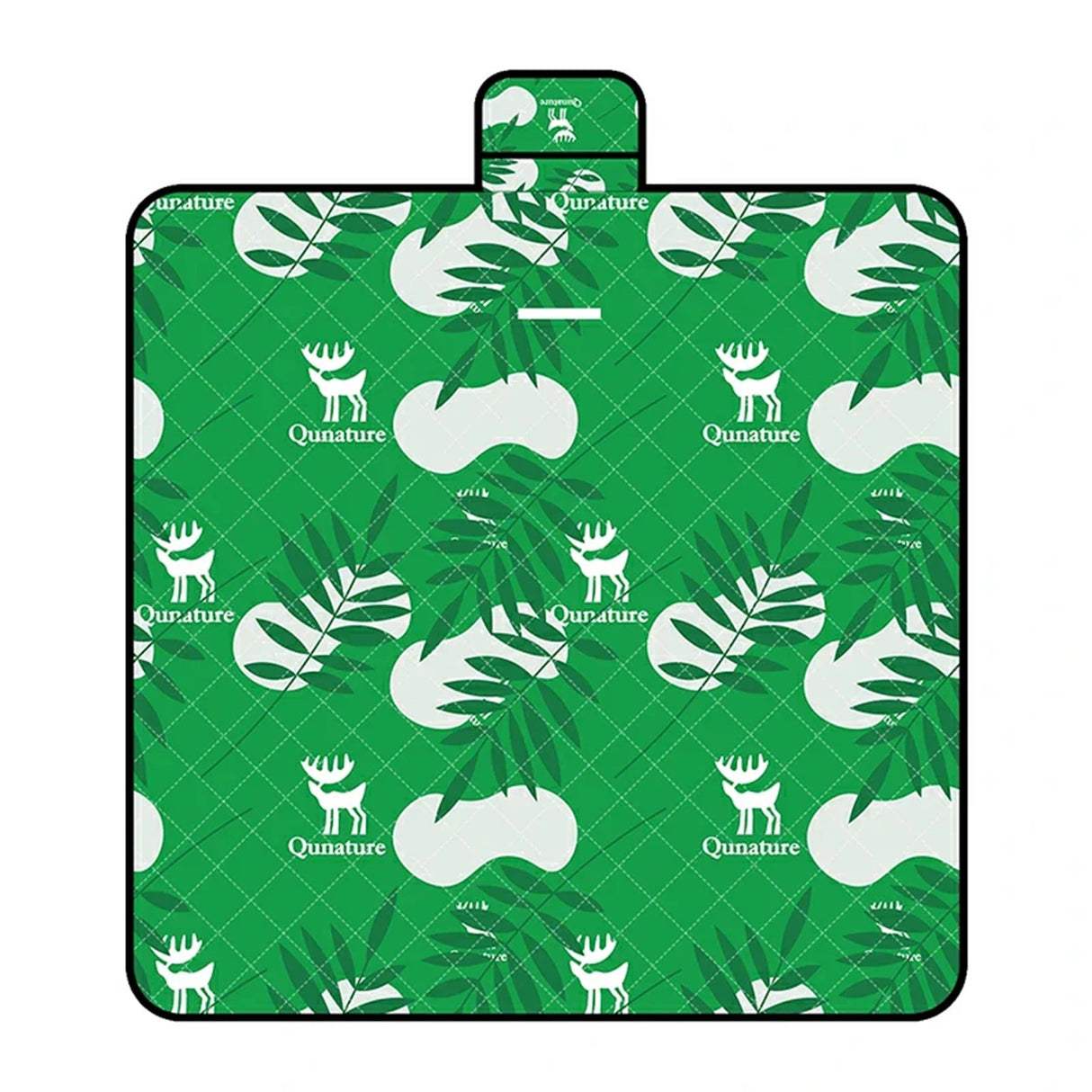 Qunature picnic-mad vandtæt camping tæppe 2 x 2 m - grøn
