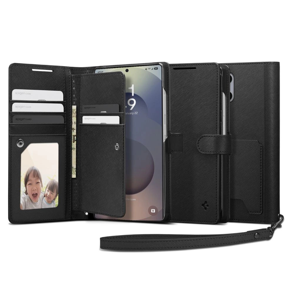 Spigen Wallet "S" Case for Samsung Galaxy S25 Ultra - Black