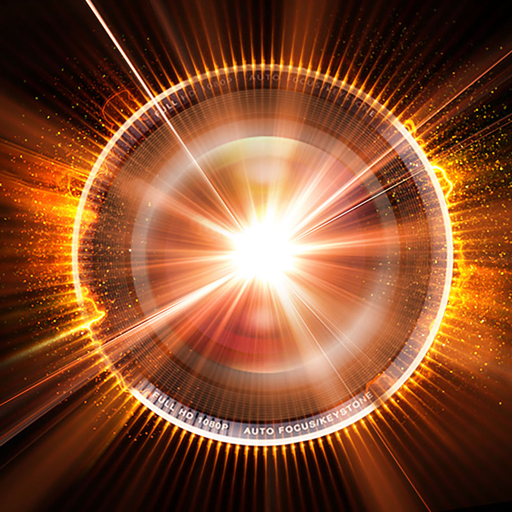 Yaber K3 Pro LCD FullHD 1080p Multimedia projektor med JBL højttalere og subwoofer - sort