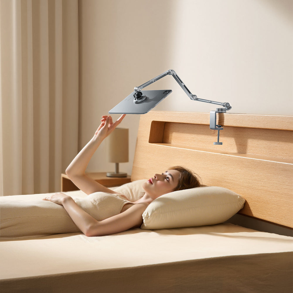 Wozinsky WTY0YS1 magnetholder, 360° drejelig, fast, til telefon og tablet - grå