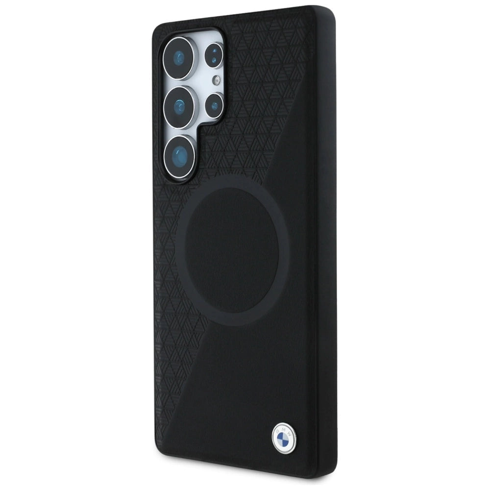 BMW læder MagSafe Case til Samsung Galaxy S25 Ultra - sort