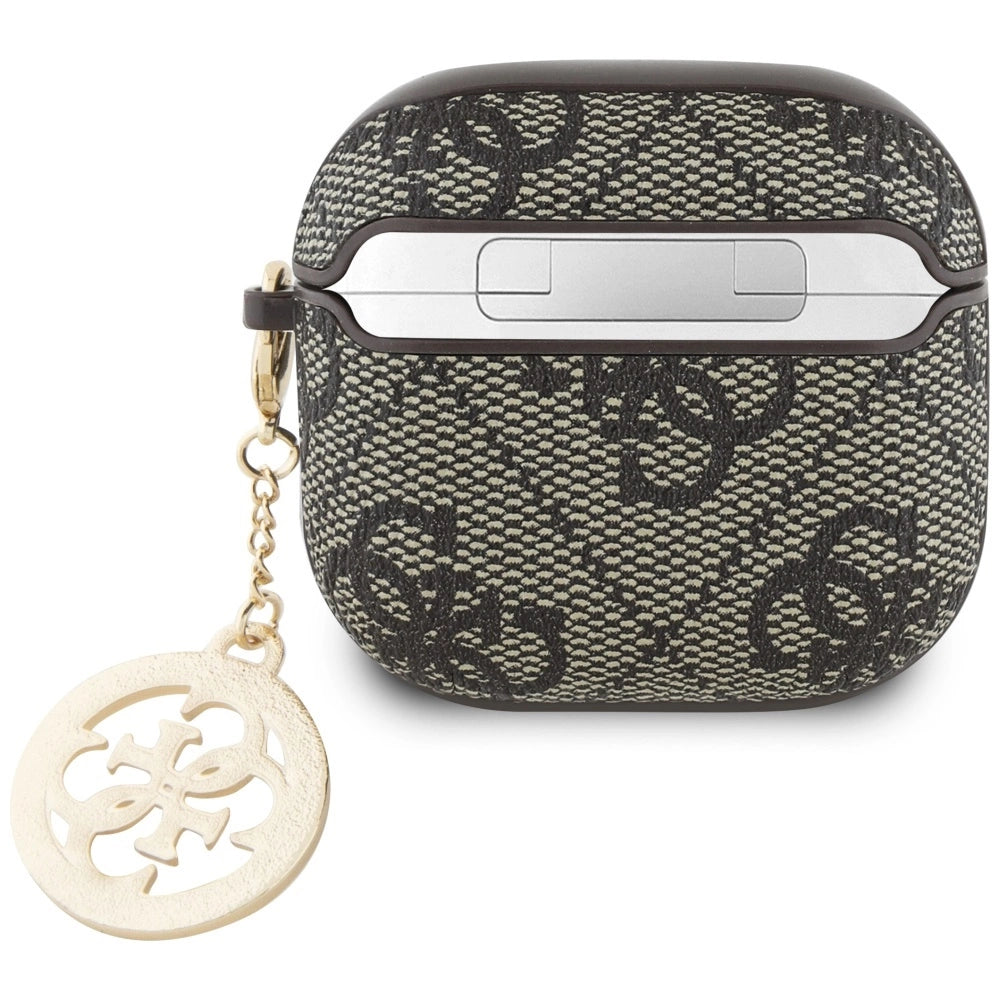 Guess 4G Strass Charm Case til AirPods 4 - Brunt