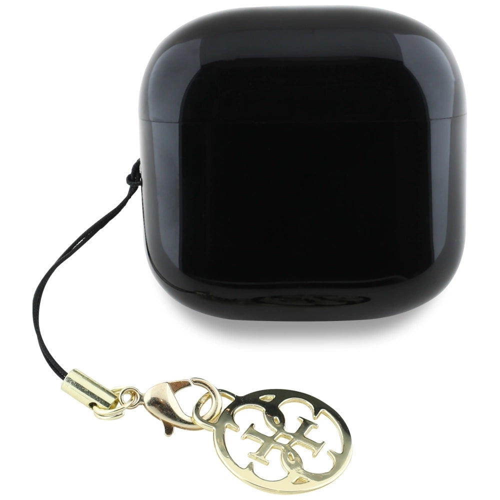 Guess Glossy Effect Printed Classic Logo & Charm TWS hovedtelefoner - sort