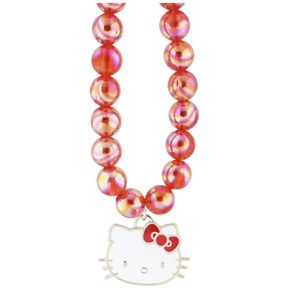 Hello Kitty Perler Kitty Head Phone Charm - Rød