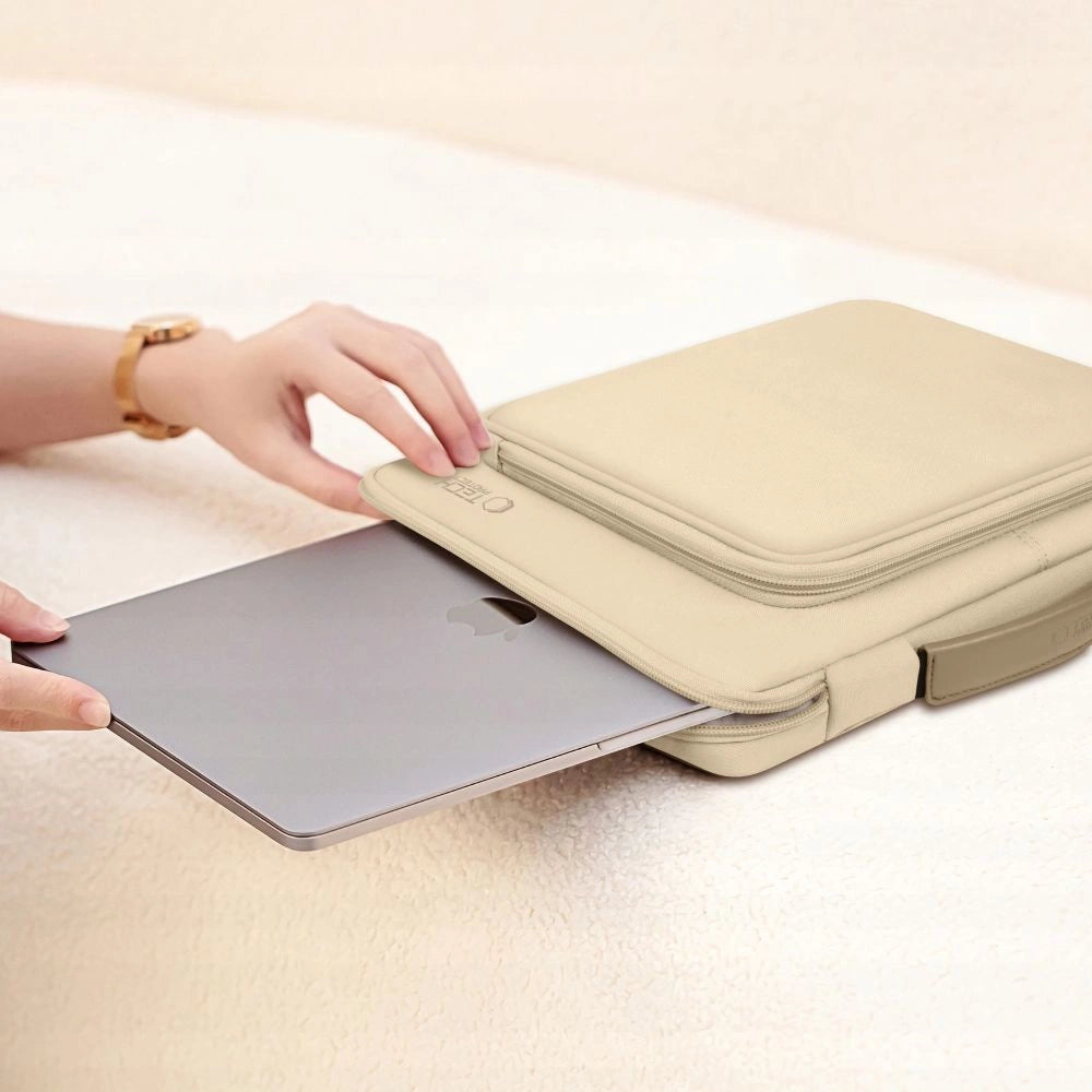 Tech-Protect Basic Bag til 15-16" laptop - beige