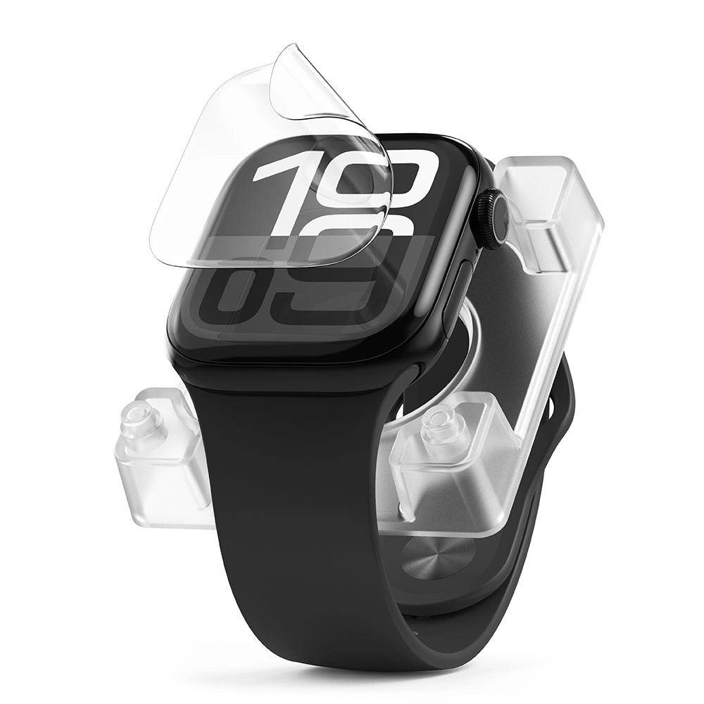 Ringke Dual Easy Pro 2-pack beskyttende film til Apple Watch 10 46 mm - gennemsigtig