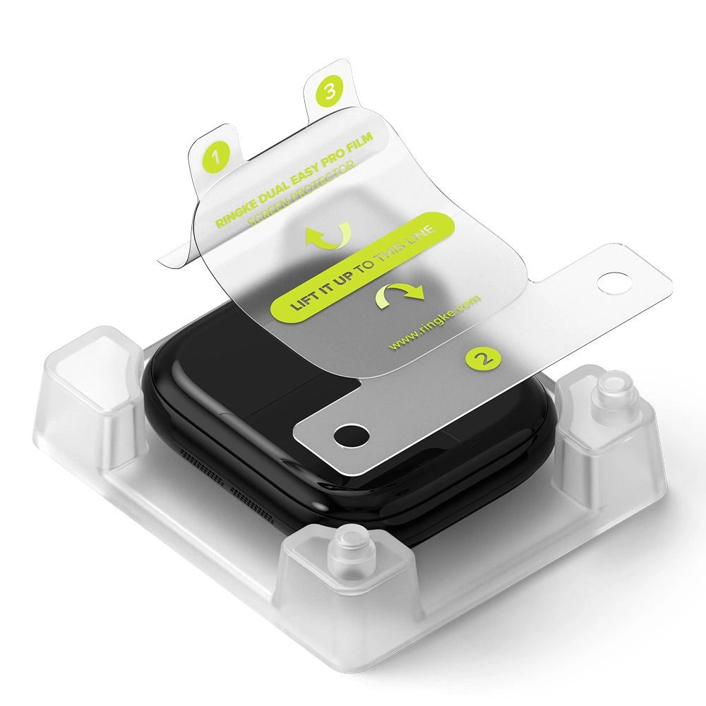 Ringke Dual Easy Pro 2-pack beskyttende film til Apple Watch 10 42 mm - gennemsigtig