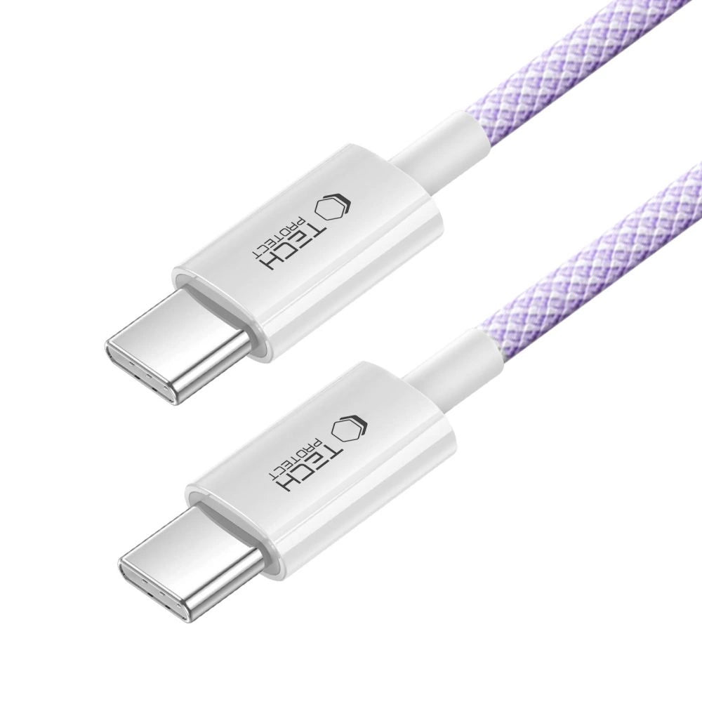 Tech-Protect Ultraboost Lite USB-C PD60W/3A Kabel 1m - Purpur