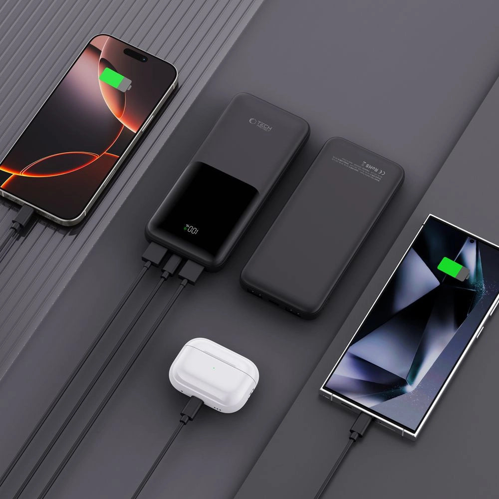 Powerbank Tech-Protect PB01 10000mAh 22,5W - sort