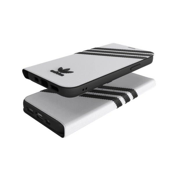 Adidas OR Booklet Case PU for iPhone 12 / 12 Pro 6.1" - white and black