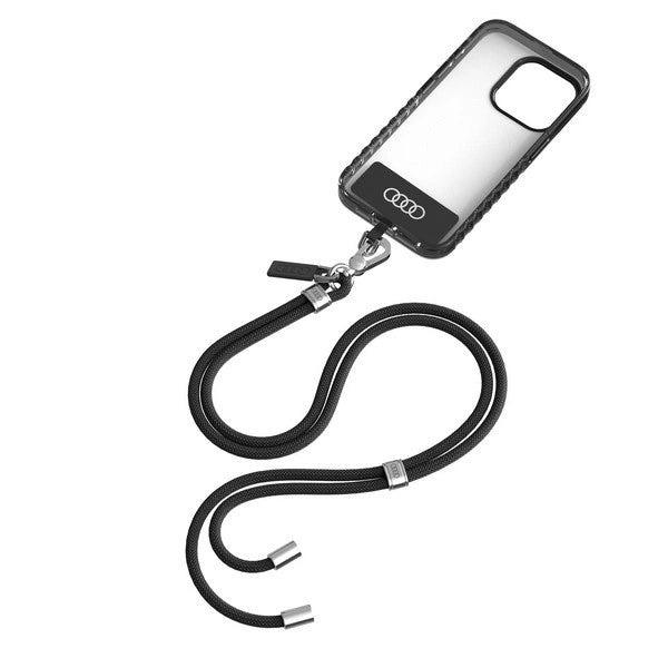 Audi Crossbody Universal Leash 120 cm x 10 mm - sort
