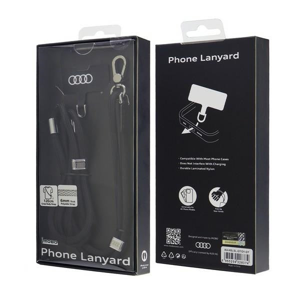 Audi Crossbody Universal Leash 120 cm x 10 mm - sort