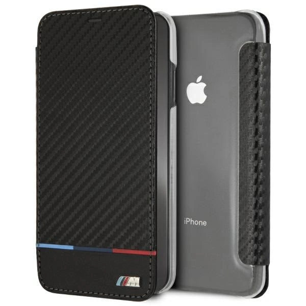 BMW Carbon Tricolor Stripe iPhone XS Max Case - sort