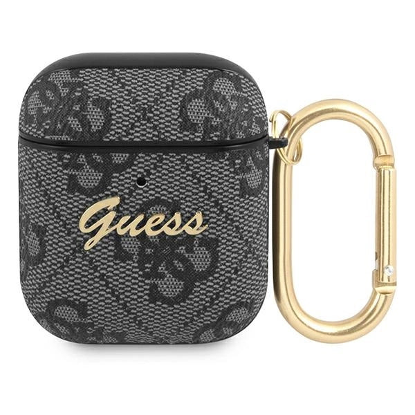 Guess 4G Script Metal Collection case til AirPods 1 / 2 - grå