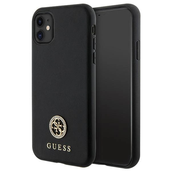 Guess Strass Metal Logo iPhone 11 / Xr 6.1" Case - sort
