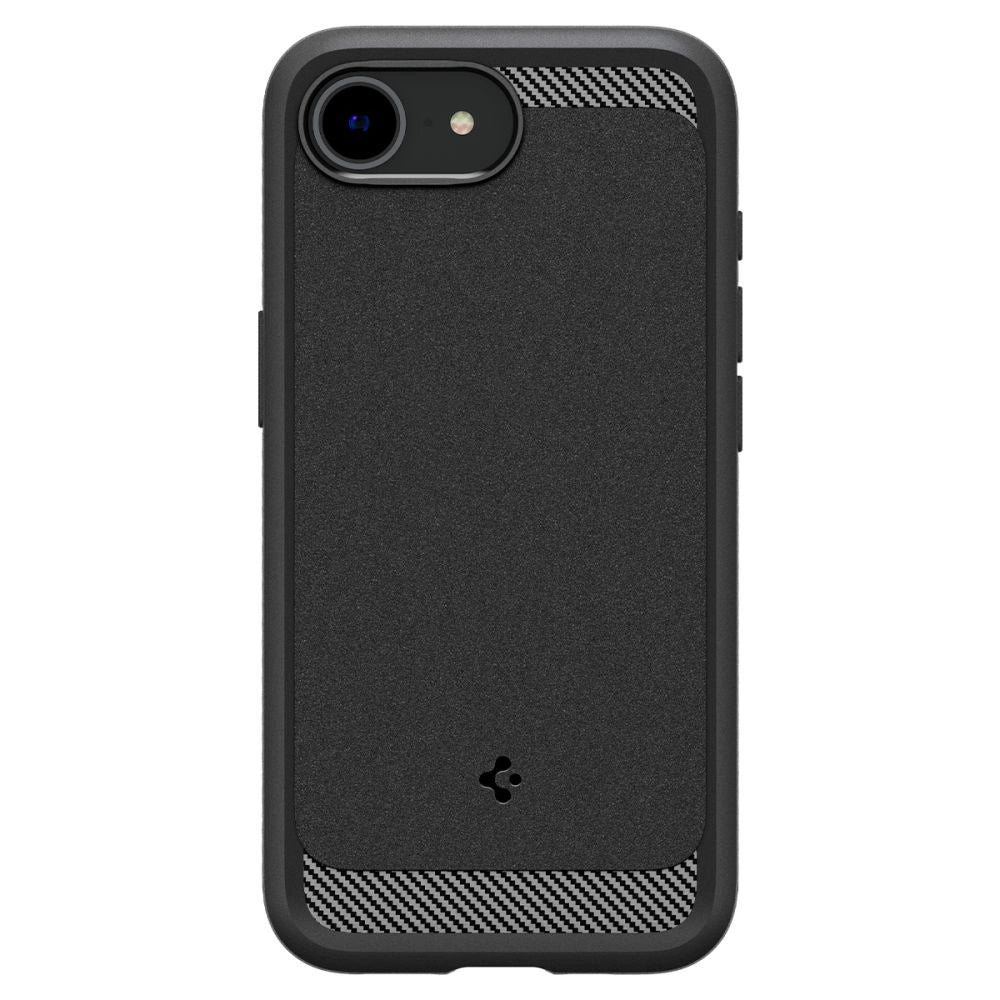 Spigen Rugged Armor MagSafe case for iPhone 16e - black