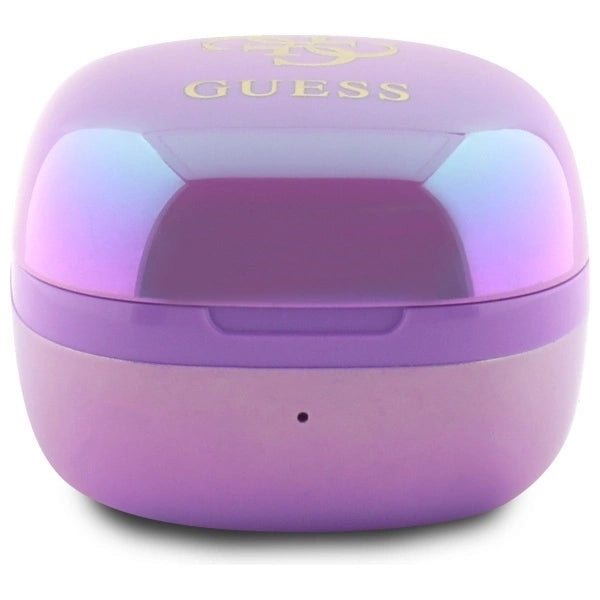 Guess 4G Printed Logo Bluetooth TWS Headphones + Docking Station - lilla