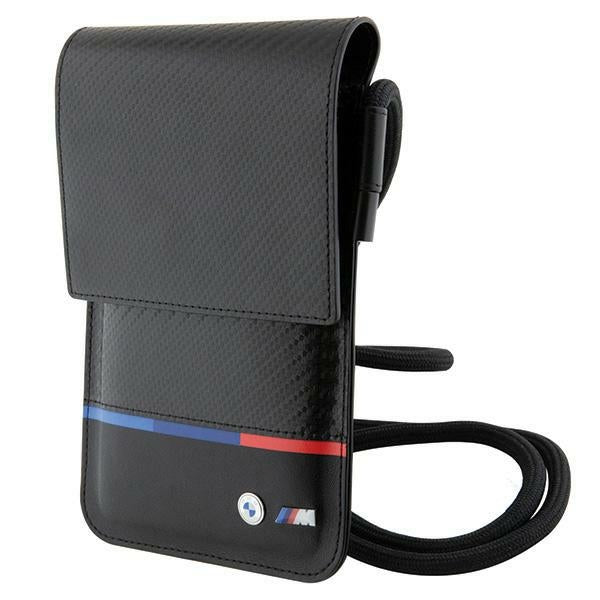 BMW Carbon Tricolor Line Wallet Bag - sort