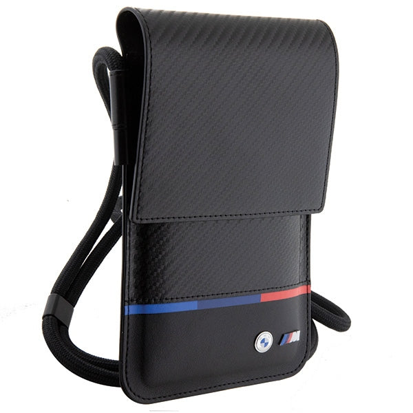BMW Carbon Tricolor Line Wallet Bag - sort