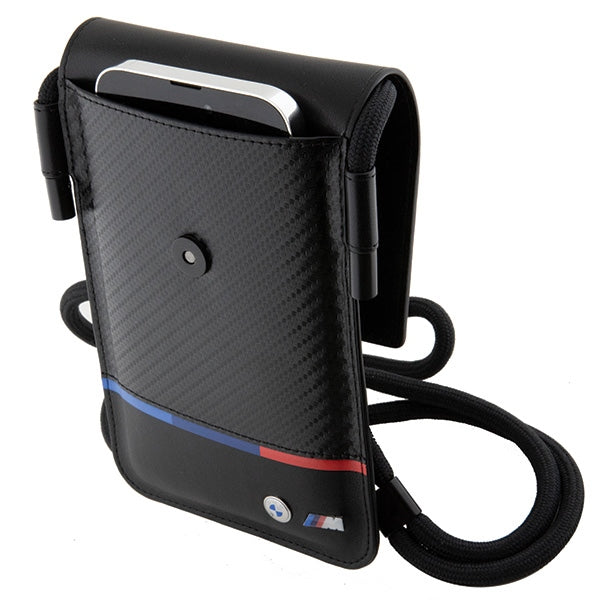 BMW Carbon Tricolor Line Wallet Bag - sort