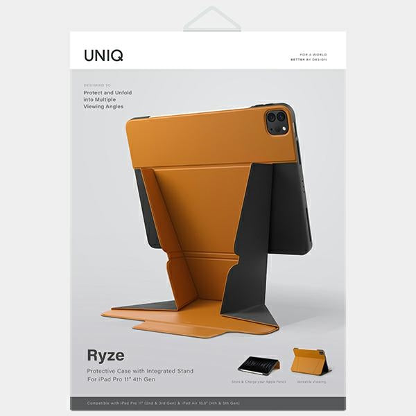 Uniq Ryze Case til iPad Pro 11" 2020 (2. generation) / iPad Pro 11" 2021 (3. generation) / iPad Pro 11" 2022 (4. generation) / iPad Air 10.9" 2020 (4. generation) / iPad Air 10.9" 2022 (5. generation) - Brunt