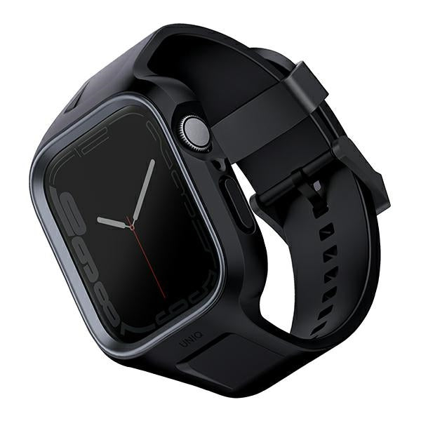 Uniq Monos 2 i 1 rem + æske til Apple Watch 45/44 mm - sort