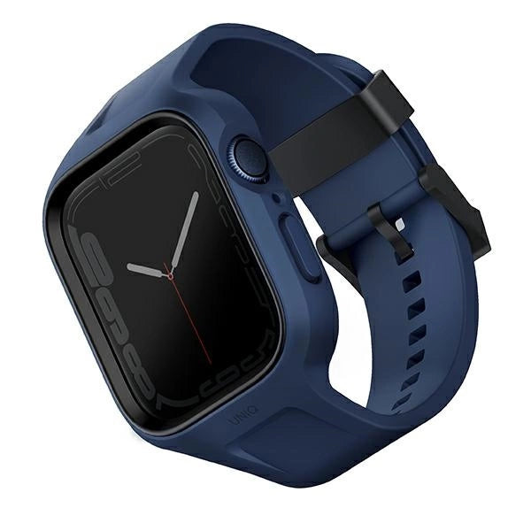 Uniq Monos 2 i 1 Set Strap + Case til Apple Watch 45 / 44 mm - Blå