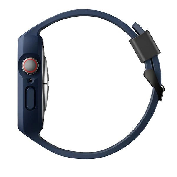 Uniq Monos 2 i 1 Set Strap + Case til Apple Watch 45 / 44 mm - Blå
