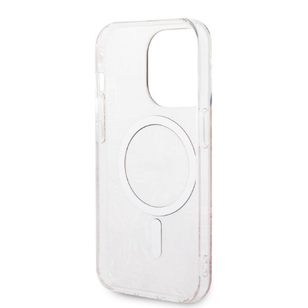 Guess MagSafe-hylster + oplader til iPhone 14 Pro 6.1" - lyserød