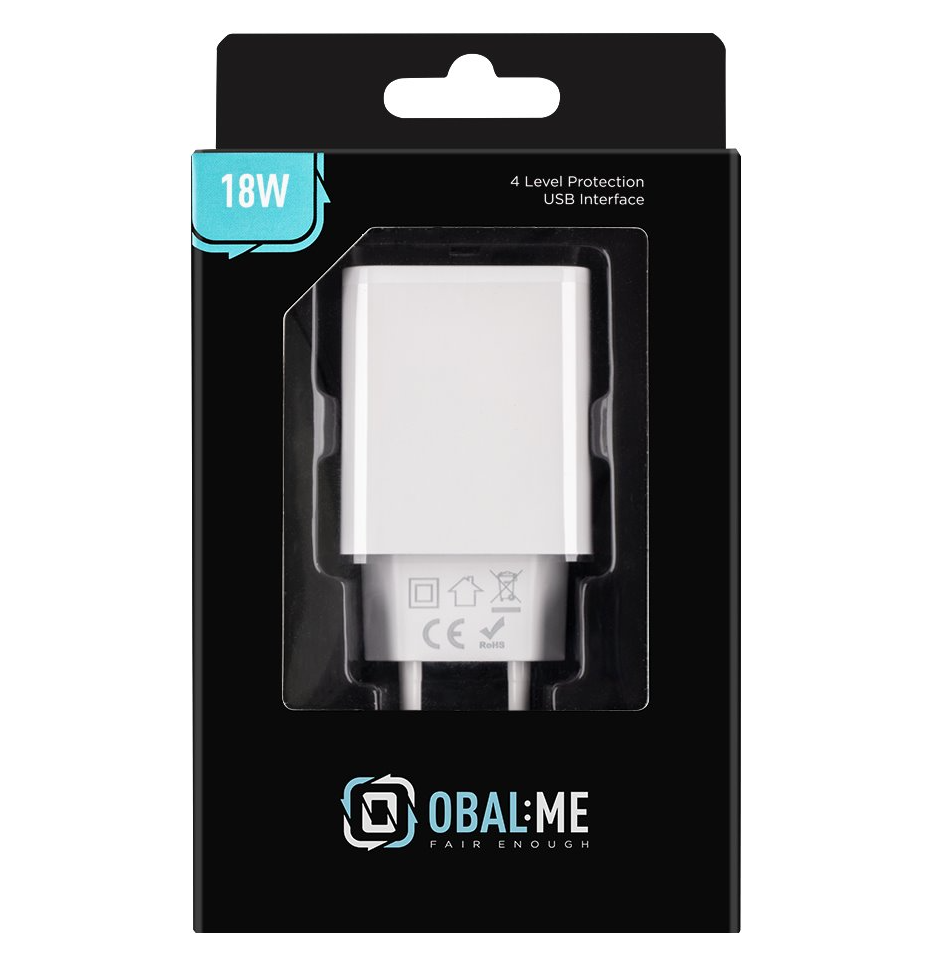 OBAL:ME Wall Charger USB-A 18W - White