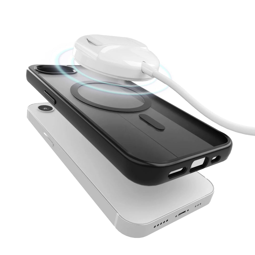 Puro Cover in TPU "GRADIENT" with Magsafe and gradient effect for iPhone 16E, black