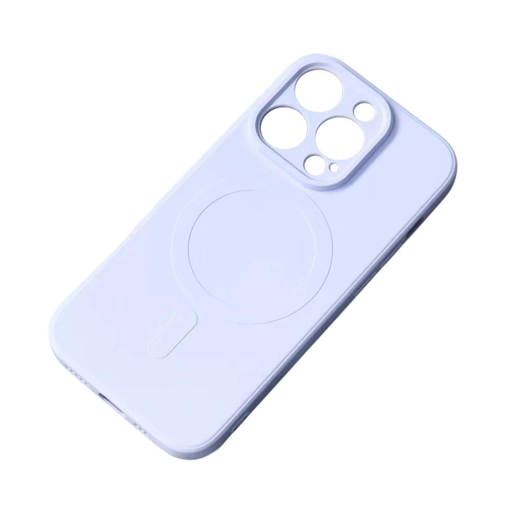 Silikonfoder med MagSafe til Samsung Galaxy S25 Edge - lysblå