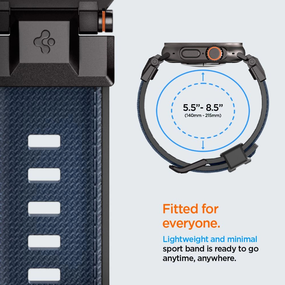 Spigen DuraPro Armor Strap til Apple Watch 44 / 45 / 46 / 49 mm - Navy Blue