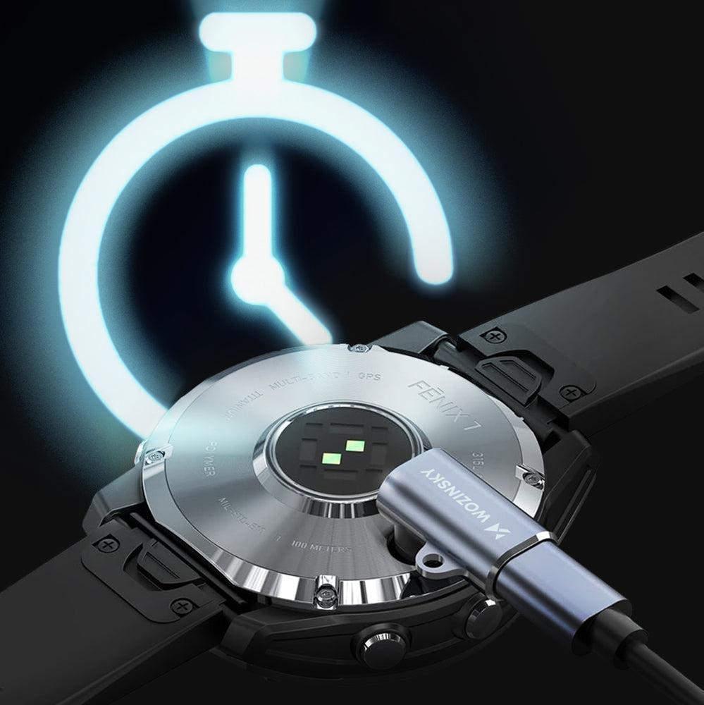 Wozinsky WAYGS1 USB-C Adapter til Garmin Smartwatch - Grå