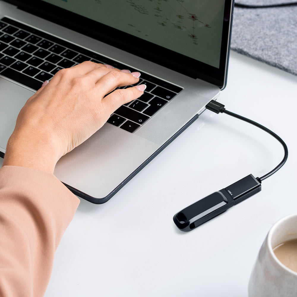 Wozinsky WOTGY1S USB-C 3.0 (mandlig) - USB-A 3.0 (kvindelig) OTG-adapter - sort