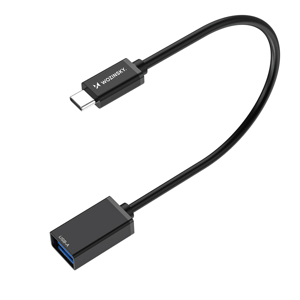 Wozinsky WOTGY1S USB-C 3.0 (mandlig) - USB-A 3.0 (kvindelig) OTG-adapter - sort