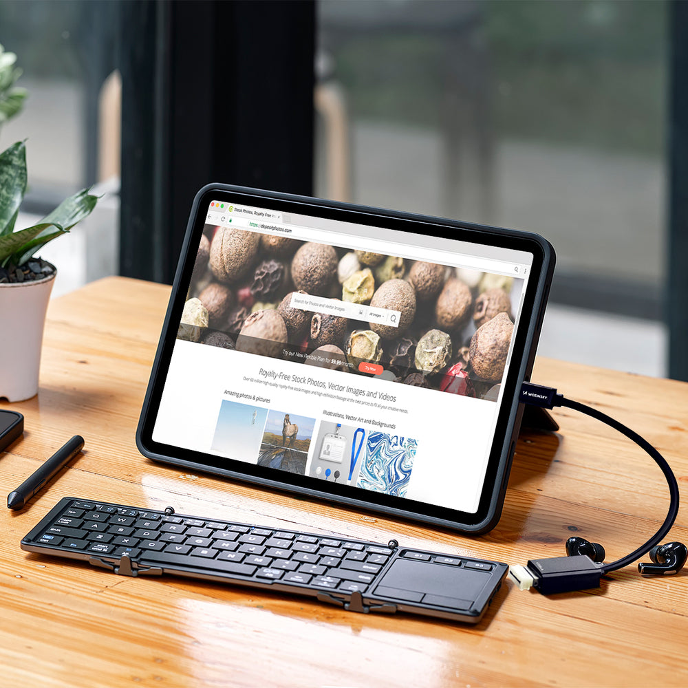 Wozinsky WOTGY1S USB-C 3.0 (mandlig) - USB-A 3.0 (kvindelig) OTG-adapter - sort