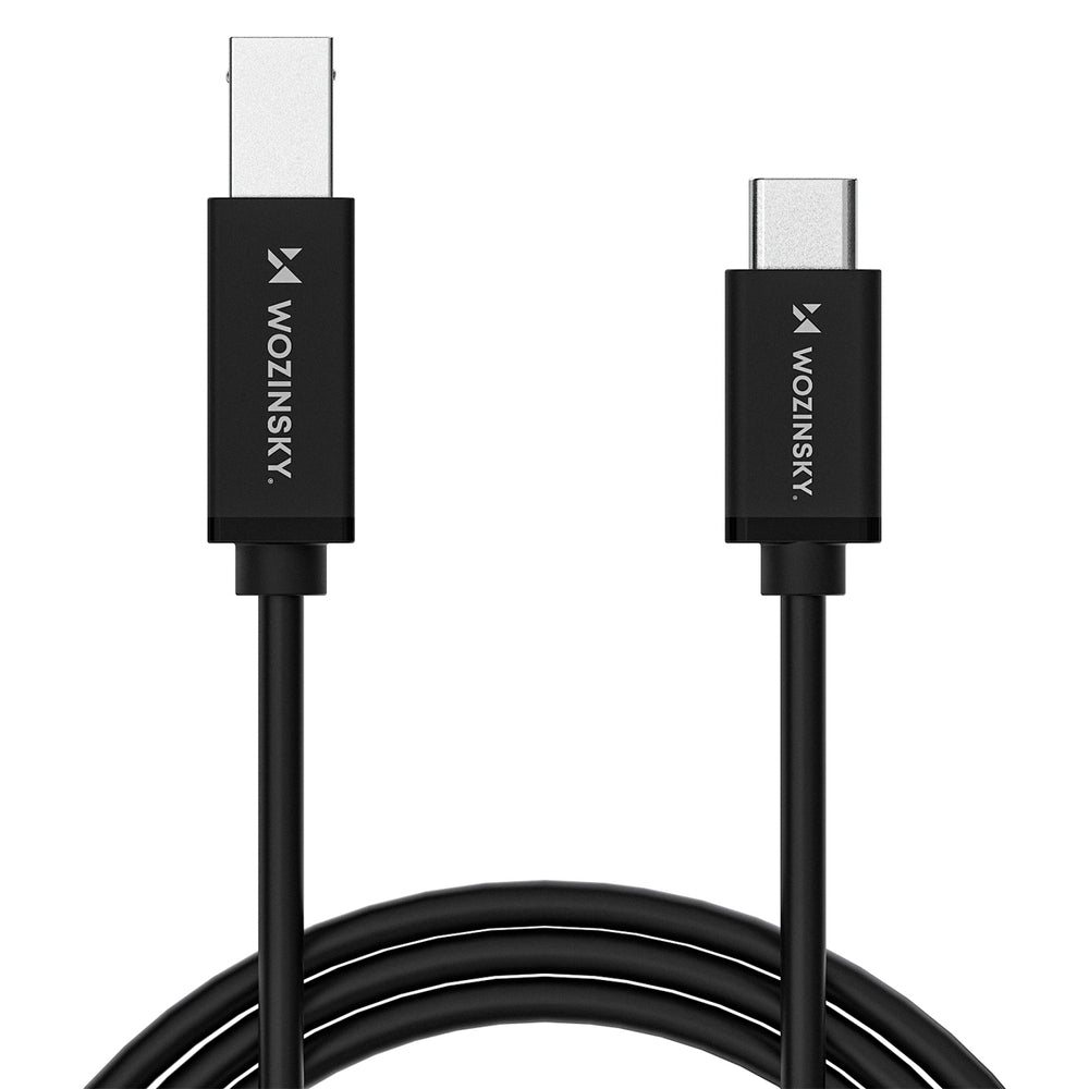 Wozinsky WKDDY2S USB-B - USB-C Kabel 2m - sort