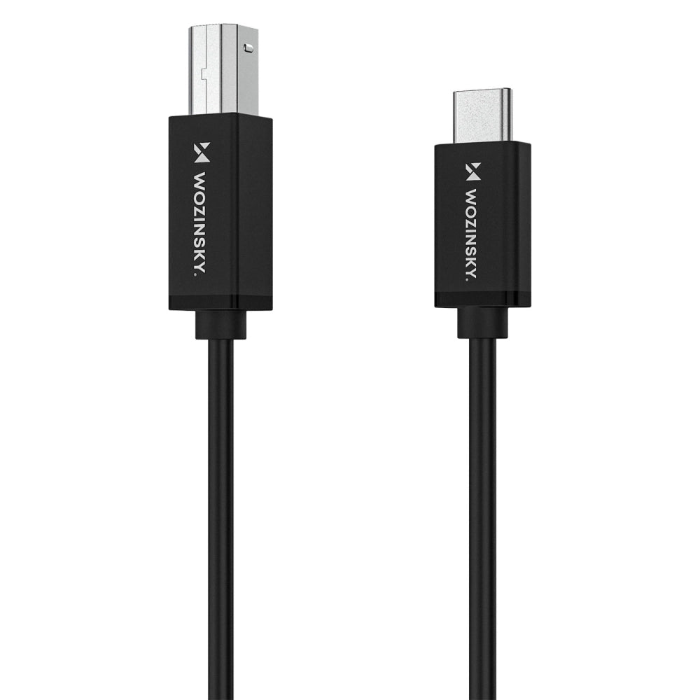 Wozinsky WKDDY2S USB-B - USB-C Kabel 2m - sort