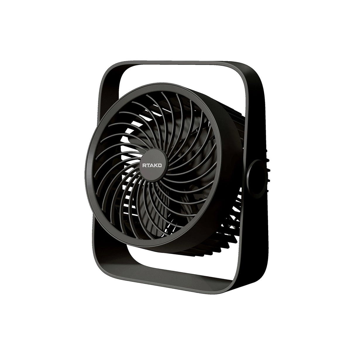Rtako WD0Y6S Dual Impeller Mini Fan 3600mAh - sort