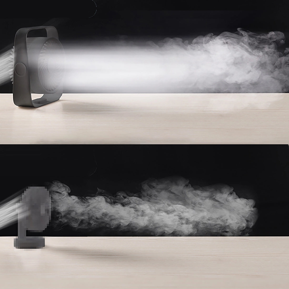 Rtako WD0Y6S Dual Impeller Mini Fan 3600mAh - sort